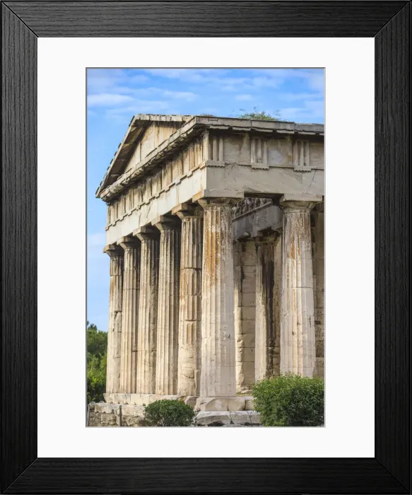 Framed Print : Greece, Attica, Athens, The Agora, Temple of Hephaestus - dedicated to two gods Framed Print : Greece, Attica, Athens, The Agora, Temple of Hephaestus - dedicated to two gods
