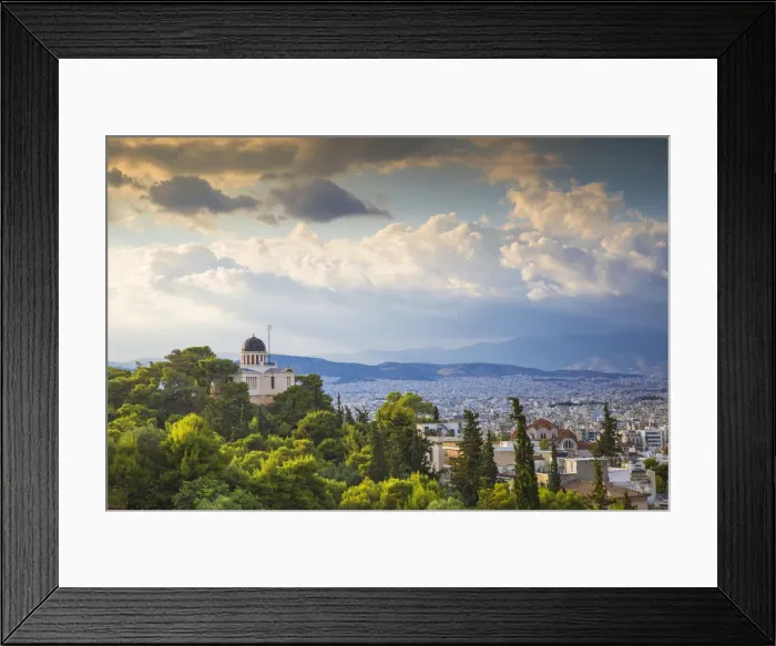 Framed Print : Greece, Attica, Athens, Philopappos Hill, Old National Observatory