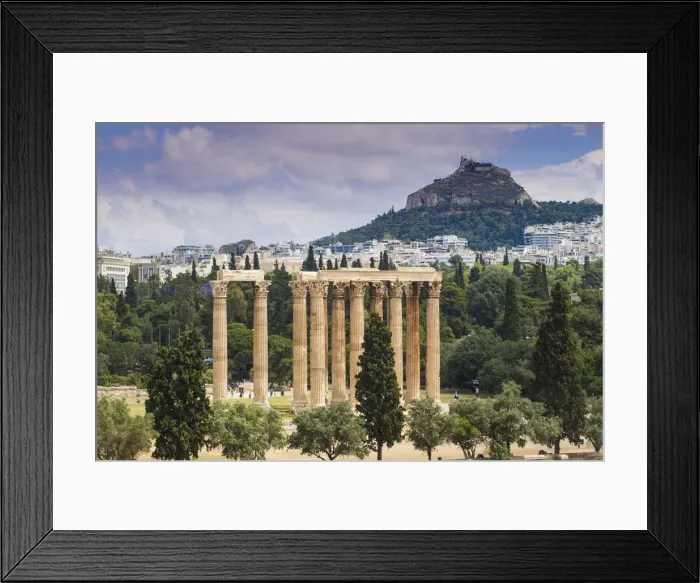 Framed Print : Greece, Attica, Athens, View of The Temple Of Zeus, also known as the Olympieion Framed Print : Greece, Attica, Athens, View of The Temple Of Zeus, also known as the Olympieion