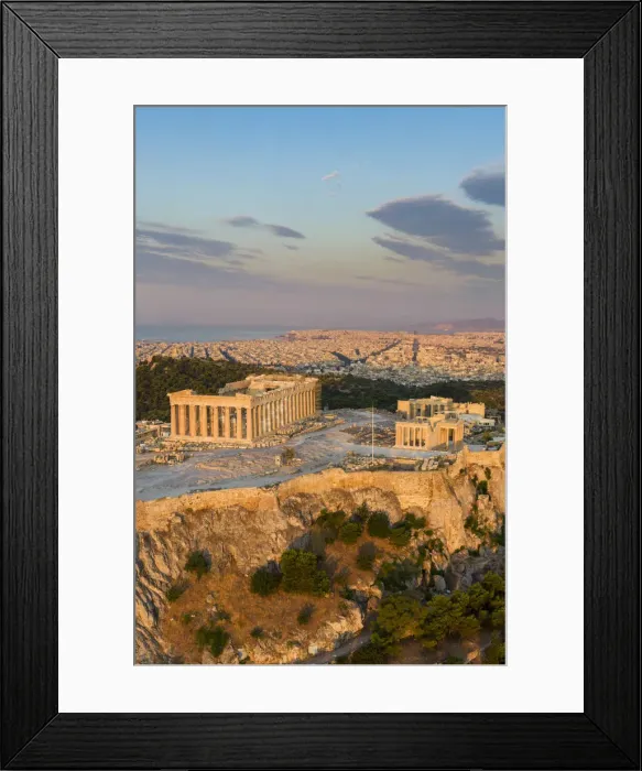 Framed Print : Greece, Athens, Aerial view of the Parthenon Framed Print : Greece, Athens, Aerial view of the Parthenon