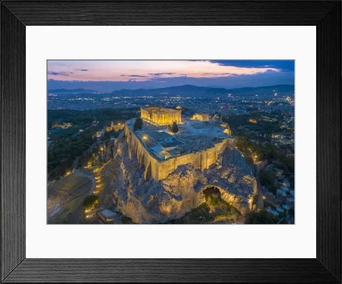 Framed Print : Greece, Athens, Aerial view of the Parthenon Framed Print : Greece, Athens, Aerial view of the Parthenon