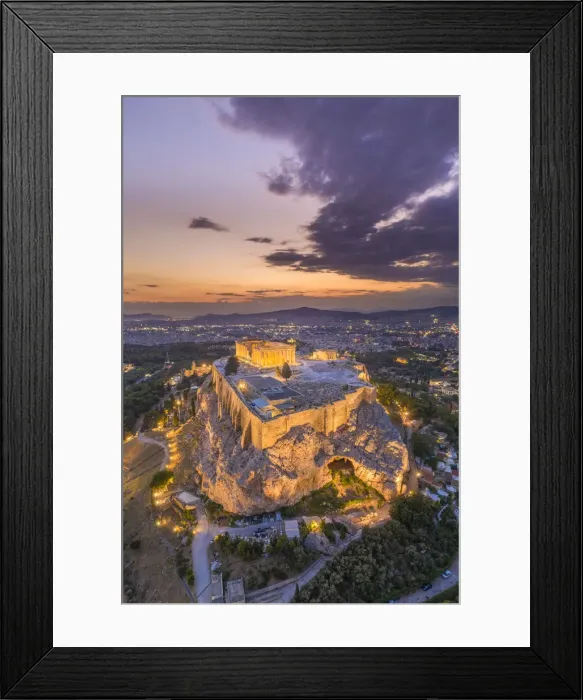 Framed Print : Greece, Athens, Aerial view of the Parthenon Framed Print : Greece, Athens, Aerial view of the Parthenon