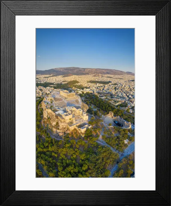 Framed Print : Greece, Athens, Aerial view of the Parthenon Framed Print : Greece, Athens, Aerial view of the Parthenon