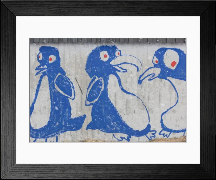 Framed Print : Greenland, Nuuk, inuit art mural on apartment building Framed Print : Greenland, Nuuk, inuit art mural on apartment building