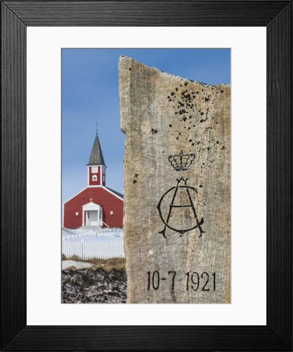 Framed Print : Greenland, Nuuk, Frelsers Kirche church Framed Print : Greenland, Nuuk, Frelsers Kirche church