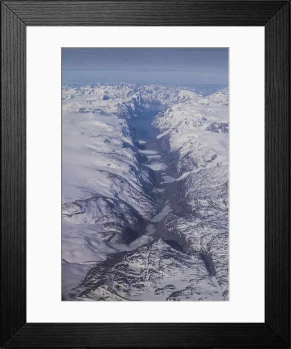 Framed Print : Greenland, Southwest Greenland, aerial view above the Arctic Circle Framed Print : Greenland, Southwest Greenland, aerial view above the Arctic Circle