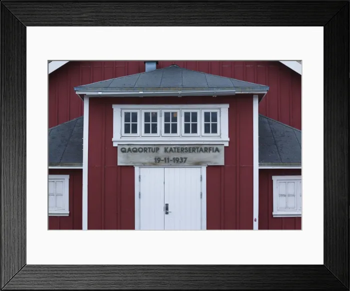 Framed Print : Greenland, Qaqortoq, entrance to village hall Framed Print : Greenland, Qaqortoq, entrance to village hall