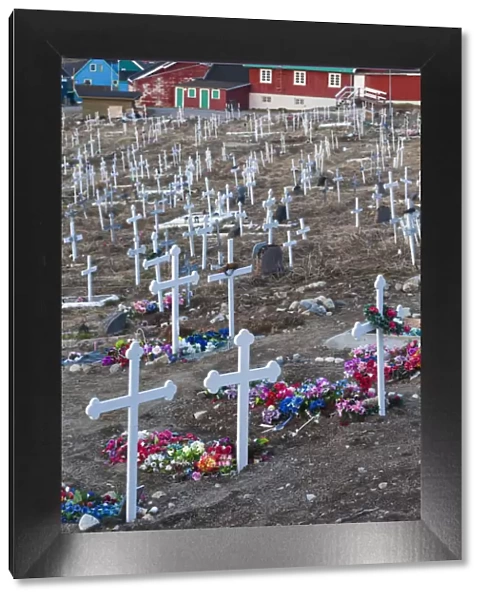 Greenland, Qaqortoq, town cemetery