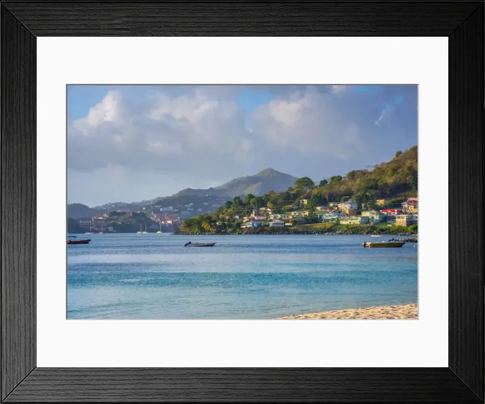 Framed Print : Caribbean, Grenada, Grand Anse Bay, Grand Anse Beach Framed Print : Caribbean, Grenada, Grand Anse Bay, Grand Anse Beach
