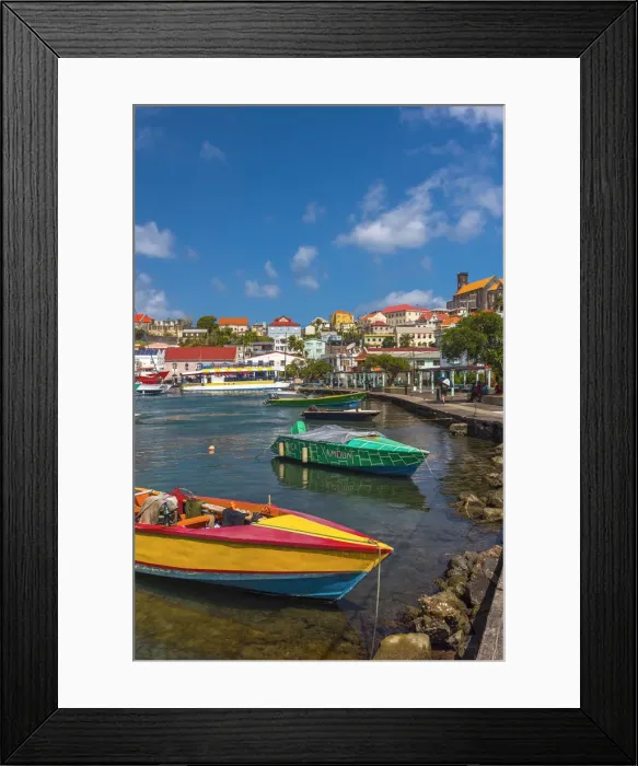Framed Print : Caribbean, Grenada, St. Georges, Carenage