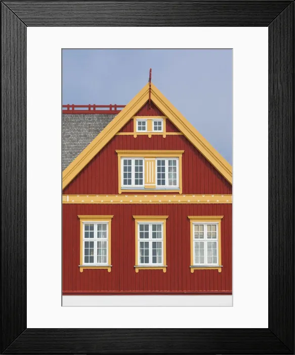 Framed Print : Greenland, Nuuk, Nuuk Teacher Training College building, exterior
