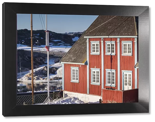 Greenland, Disko Bay, Ilulissat, Emanuel A. Petersen Art Museum, exterior