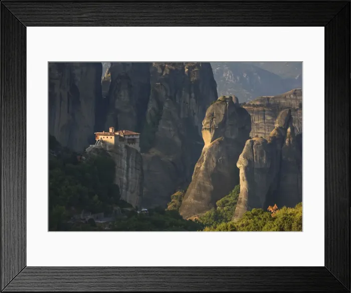 Framed Print : Greece, Thessaly, Meteora, Holy Monastery of Rousanou Framed Print : Greece, Thessaly, Meteora, Holy Monastery of Rousanou
