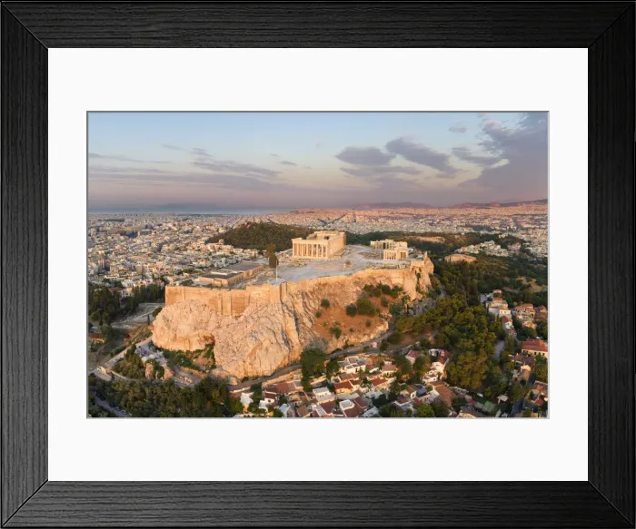 Framed Print : Greece, Athens, Aerial view of the Parthenon Framed Print : Greece, Athens, Aerial view of the Parthenon