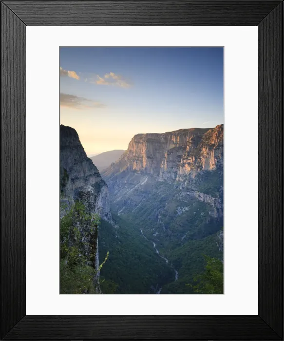 Framed Print : Greece, Epirus Ragion, Zagorohoria Mountains, Vikos Gorge National Park (World s Framed Print : Greece, Epirus Ragion, Zagorohoria Mountains, Vikos Gorge National Park (World s