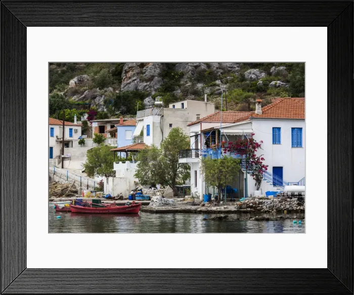 Framed Print : Greece, Thessaly Region, Trikeri, Pelion Peninsula from harbor Framed Print : Greece, Thessaly Region, Trikeri, Pelion Peninsula from harbor