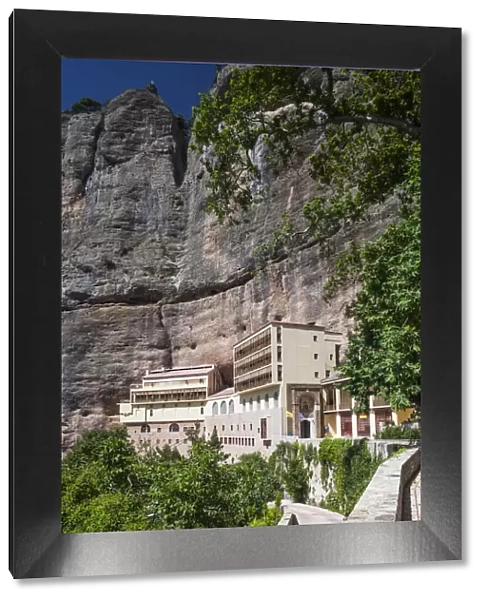 Greece, Peloponese Region, Vouraikou Gorge, Moni Mega Spileo monastery