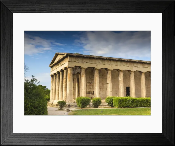 Framed Print : Greece, Attica, Athens, The Agora, Temple of Hephaestus - dedicated to two gods Framed Print : Greece, Attica, Athens, The Agora, Temple of Hephaestus - dedicated to two gods