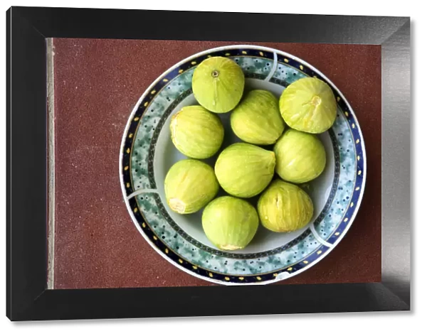 A plate of Mediterranean Figs, Crete, Greece