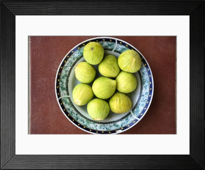 Framed Print : A plate of Mediterranean Figs, Crete, Greece Framed Print : A plate of Mediterranean Figs, Crete, Greece