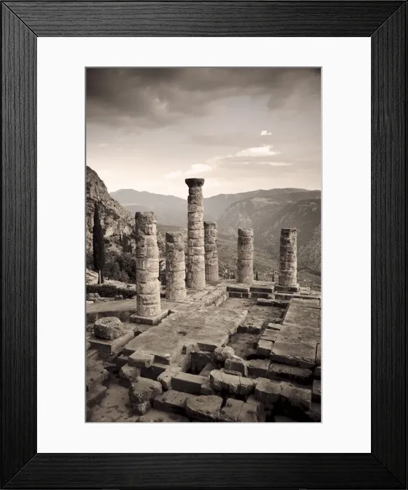 Framed Print : Greece, Delphi (UNESCO World Heritage Site), Temple of Apollo Framed Print : Greece, Delphi (UNESCO World Heritage Site), Temple of Apollo