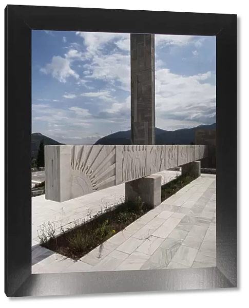 Greece, Central Greece Region, Distomo, war memorial to the town massacre by the Nazis