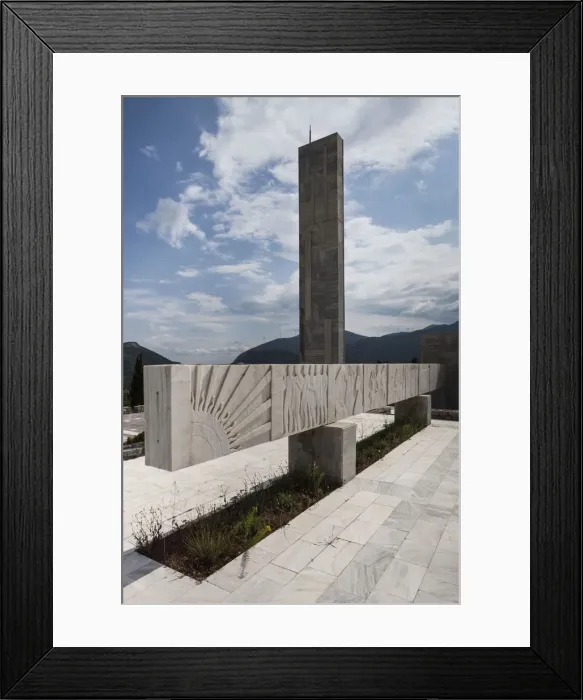 Framed Print : Greece, Central Greece Region, Distomo, war memorial to the town massacre by the Nazis Framed Print : Greece, Central Greece Region, Distomo, war memorial to the town massacre by the Nazis