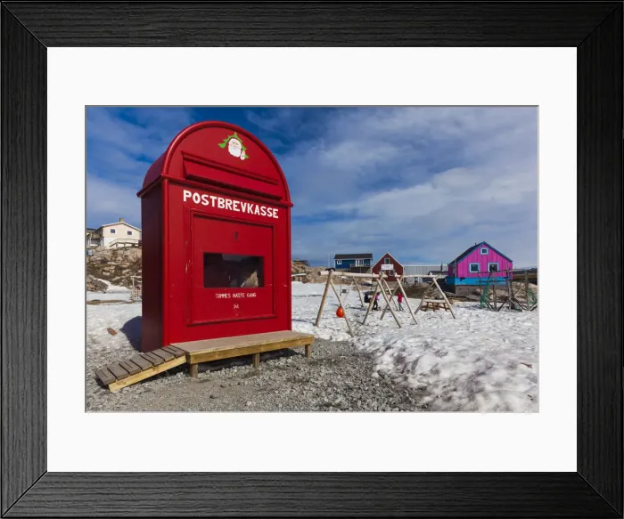 Framed Print : Greenland, Disko Bay, Ilulissat, Santas Giant Mailbox Framed Print : Greenland, Disko Bay, Ilulissat, Santas Giant Mailbox
