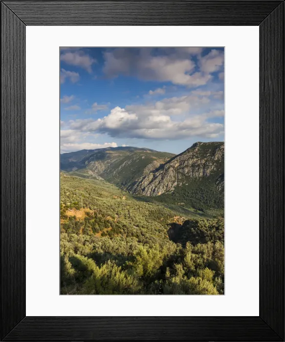 Framed Print : Greece, Central Greece Region, Delphi, landscape above Delphi Valley Framed Print : Greece, Central Greece Region, Delphi, landscape above Delphi Valley