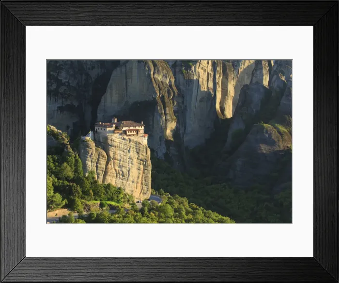 Framed Print : Greece, Thessaly, Meteora, Holy Monastery of Rousanou Framed Print : Greece, Thessaly, Meteora, Holy Monastery of Rousanou
