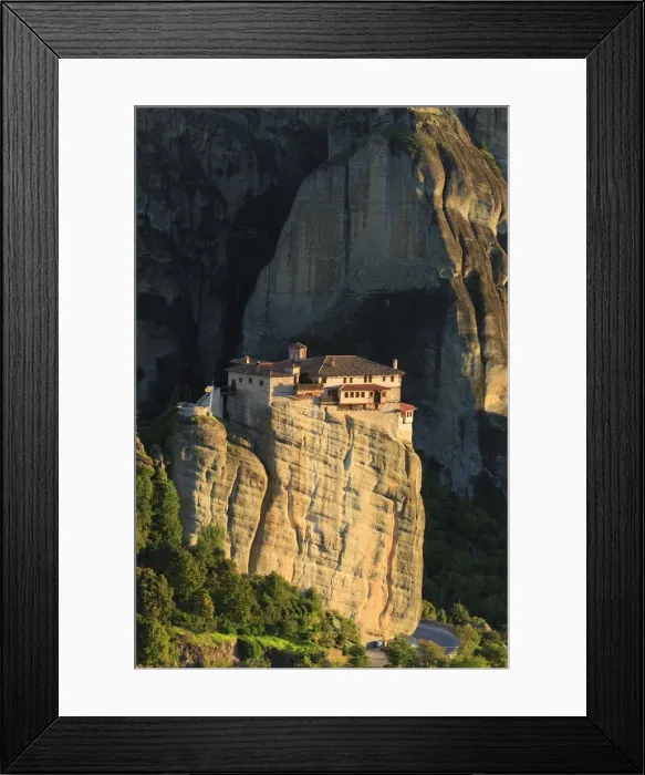 Framed Print : Greece, Thessaly, Meteora, Holy Monastery of Rousanou Framed Print : Greece, Thessaly, Meteora, Holy Monastery of Rousanou