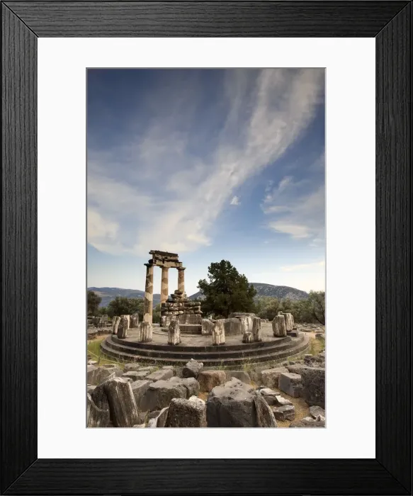 Framed Print : Greece, Delphi (UNESCO World Heritage Site), Sanctuary of Athena Pronaia, The Tholos Framed Print : Greece, Delphi (UNESCO World Heritage Site), Sanctuary of Athena Pronaia, The Tholos