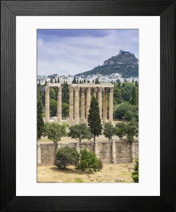 Framed Print : Greece, Attica, Athens, View of The Temple Of Zeus, also known as the Olympieion Framed Print : Greece, Attica, Athens, View of The Temple Of Zeus, also known as the Olympieion