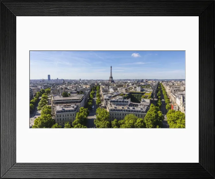 Framed Print : Eiffel Tower from the Arc de Triomphe, Paris, France