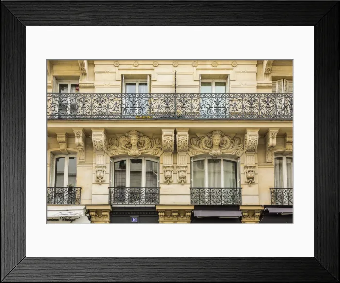 Framed Print : Architectural detail, Marais district, Paris, France Framed Print : Architectural detail, Marais district, Paris, France