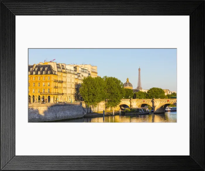 Framed Print : Eiffel Tower & Pont Neuf, Paris, France Framed Print : Eiffel Tower & Pont Neuf, Paris, France