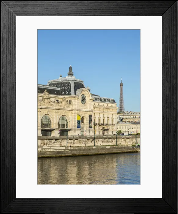 Framed Print : Musee D Orsay & Eiffel Tower, Paris, France Framed Print : Musee D Orsay & Eiffel Tower, Paris, France