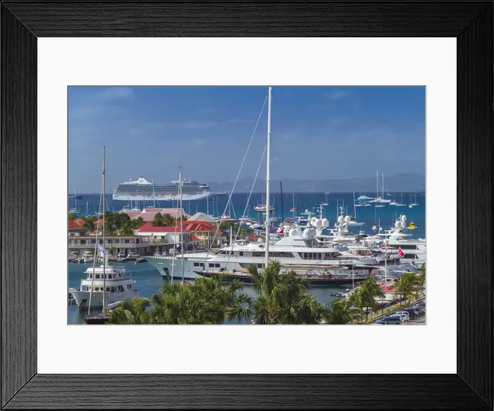 Framed Print : French West Indies, St-Barthelemy, Gustavia, Gustavia Harbor Framed Print : French West Indies, St-Barthelemy, Gustavia, Gustavia Harbor