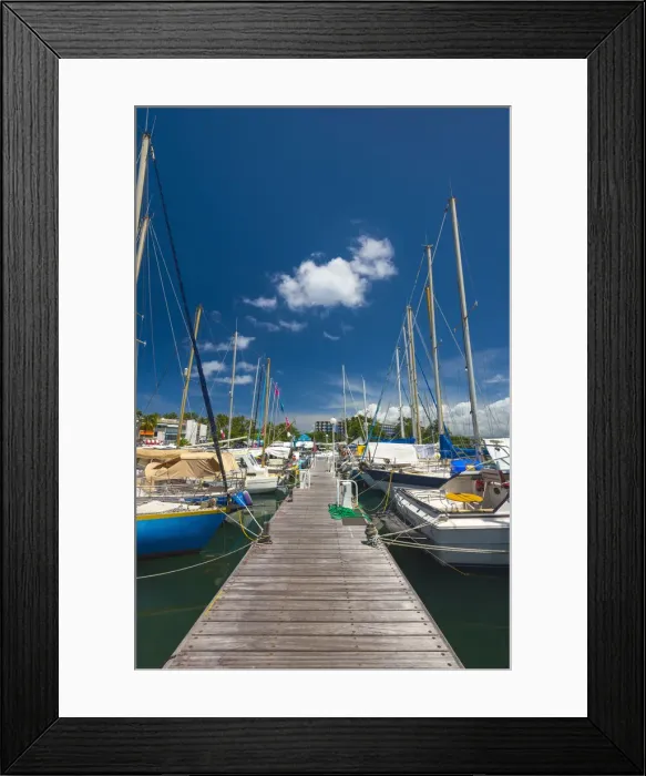 Framed Print : Caribbean, Martinique, Pointe du Bout, Marina Framed Print : Caribbean, Martinique, Pointe du Bout, Marina