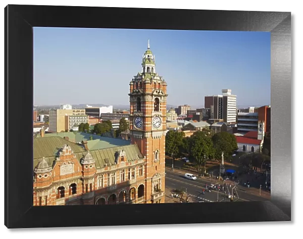 View of City Hall and downtown Pietermaritzburg, KwaZulu-Natal, South Africa
