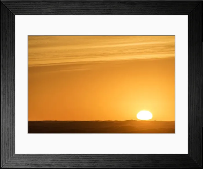Framed Print : Africa, South Africa, Kalahari Transfrontier Park. sunrise