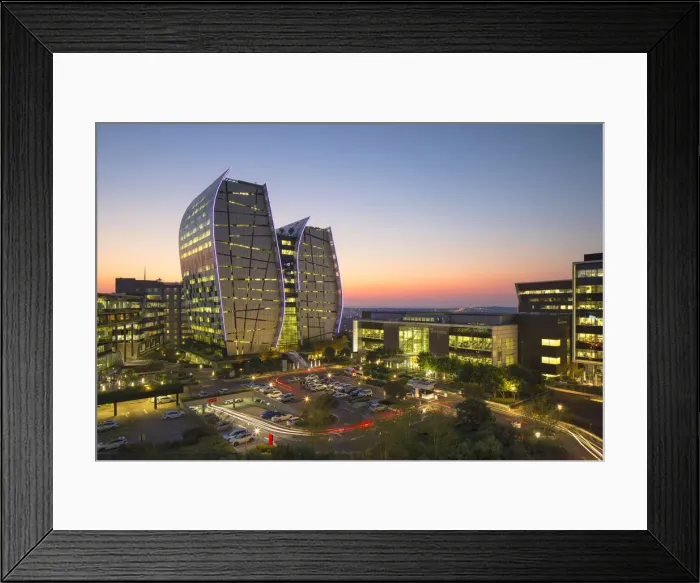 Framed Print : Norton Rose Fulbright building (Alice Lane Towers), Sandton, Johannesburg, Gauteng