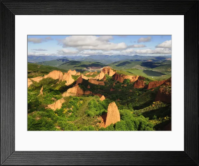 Framed Print : Breathtaking landscape of Las Medulas, once a roman gold mine