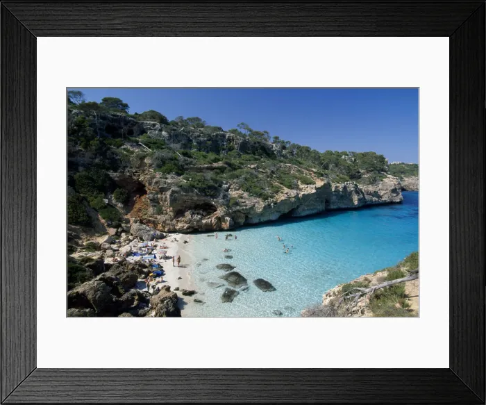 Framed Print : Calas Amonia, Majorca, the Balearic Islands, Spain Framed Print : Calas Amonia, Majorca, the Balearic Islands, Spain
