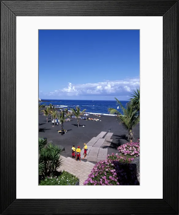 Framed Print : Playa Jardin, Puerto de la Cruz, Tenerife, Canary islands, Spain Framed Print : Playa Jardin, Puerto de la Cruz, Tenerife, Canary islands, Spain