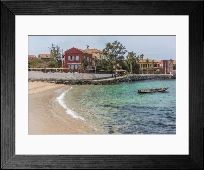 Framed Print : Africa, Senegal, Dakar. The little port of the island Gora e Framed Print : Africa, Senegal, Dakar. The little port of the island Gora e