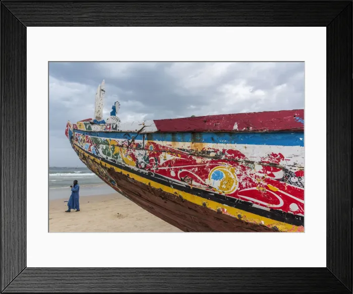 Framed Print : Africa, Senegal, Kayar. On the beach of the fishing village Framed Print : Africa, Senegal, Kayar. On the beach of the fishing village