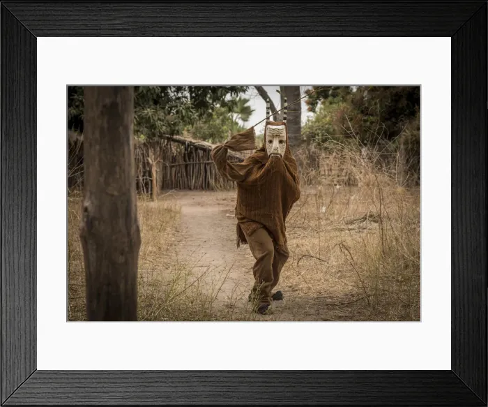 Framed Print : Africa, Senegal, Casamance. The mask dance ceremony Framed Print : Africa, Senegal, Casamance. The mask dance ceremony