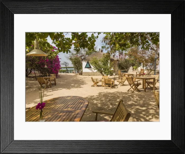 Framed Print : Africa, Senegal, Mar Lodj. Bazouk du Saloum Lodge Framed Print : Africa, Senegal, Mar Lodj. Bazouk du Saloum Lodge