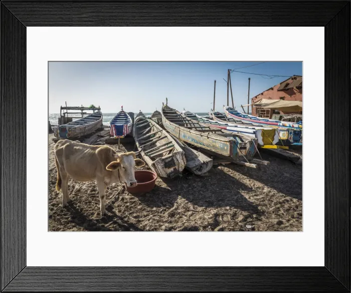Framed Print : Africa, Senegal, Saint-Louis. Fishing boats Framed Print : Africa, Senegal, Saint-Louis. Fishing boats